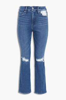 Расклешенные джинсы Good Curve с высокой посадкой GOOD AMERICAN, синий