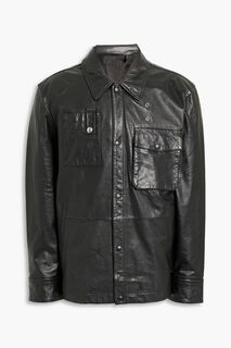Кожаный пиджак HELMUT LANG, черный