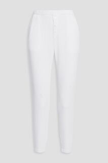 Спортивные брюки эластичной вязки из хлопка Supima и смесового микромодала вафельной вязки Stateside, белый