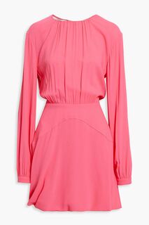 Платье мини из крепа со сборками STELLA MCCARTNEY, розовый