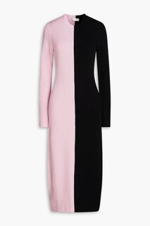 Двухцветное платье миди Chiara в рубчик STINE GOYA, розовый
