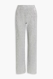 Трикотажные брюки прямого кроя Markus с пайетками STINE GOYA, серый