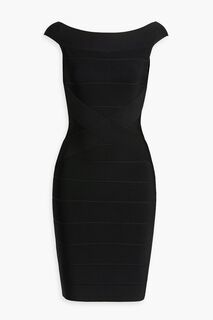 Бандажное мини-платье HERVÉ LÉGER, черный