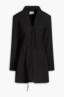 Креповое платье мини Faya со шнуровкой HOLZWEILER, черный