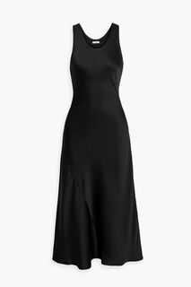 Платье миди Elodie из атласного крепа IRIS &amp; INK, черный
