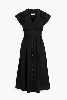 Платье миди Evie из лиоцелла и хлопка IRIS &amp; INK, черный
