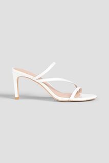 Туфли-лодочки Dancer 80 из лакированной кожи STUART WEITZMAN, белый