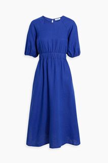 Льняное платье миди Corinne IRIS &amp; INK, синий