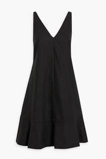 Платье Darcy из льна и хлопка с рюшами IRIS &amp; INK, черный
