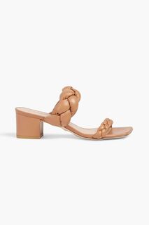 Плетеные кожаные мюли Playa 50 STUART WEITZMAN, загар