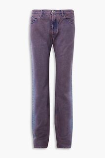 Потертые джинсы прямого кроя со средней посадкой THE ATTICO, фиолетовый