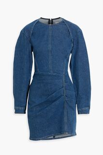 Джинсовое мини-платье Lenay со складками IRO, синий
