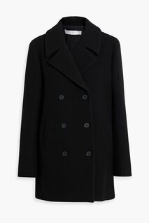 Двубортное пальто Erso из смесового твила IRO, черный