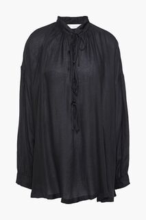 Блузка из модального твила со сборками IRO, черный