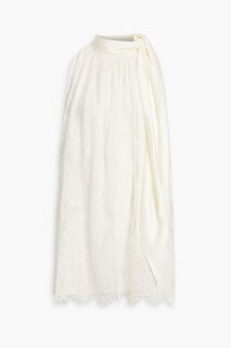 Платье мини из кружева Mini Athena со сборками THE VAMPIRE&apos;S WIFE, слоновая кость