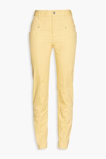 Узкие брюки Lorrick из хлопка ISABEL MARANT, желтый