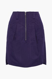 Hera мини-юбка со складками из хлопка ISABEL MARANT, фиолетовый