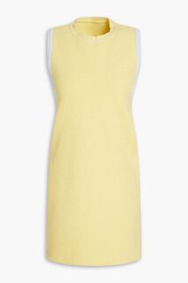 Платье мини вязки букле с вырезом Sorbetto JACQUEMUS, желтый