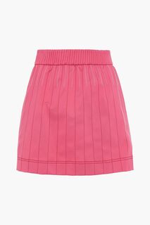 Мини-юбка из джерси с прострочкой VALENTINO GARAVANI, розовый
