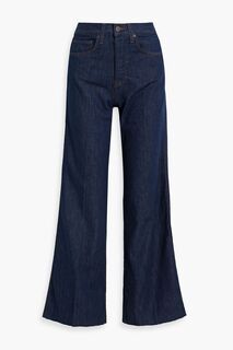Тейлор широкие джинсы с высокой посадкой и потертостями VERONICA BEARD, индиго