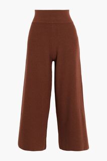 Norita укороченные широкие брюки эластичной вязки VERONICA BEARD, коричневый