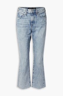 Укороченные расклешенные джинсы Carly с высокой посадкой VERONICA BEARD, синий