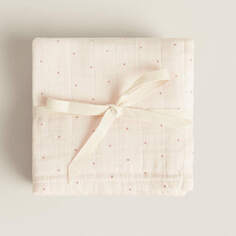 Комплект полотенец Zara Home Multicoloured Muslins, з штуки, 55х55 см, белый/розовый