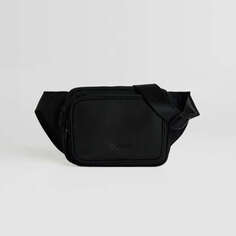 Поясная сумка Bershka Technical Belt With Pockets, черный