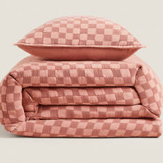 Одеяло Zara Home Waffle-Knit, светло-красный