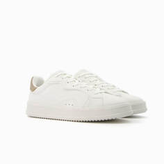 Кроссовки Bershka Contrast Trainers, белый