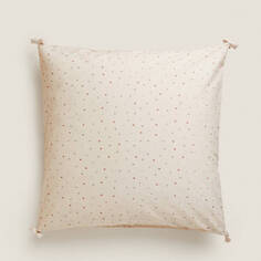 Наволочка Zara Home Heart Print, бежевый