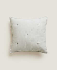 Чехол на подушку Zara Home Seersucker Cushion, серый