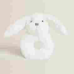 Мягкая игрушка-погремушка Zara Home Rabbit Rattle, белый