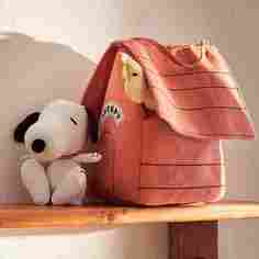 Мягкая игрушка Zara Home Peanuts Little House Bag, белый/коричневый