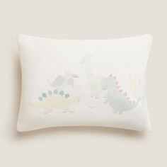 Чехол для подушки Zara Home Dinosaur, кремовый