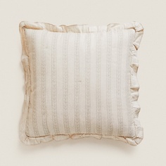 Чехол для подушки Zara Home Striped, бежевый