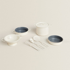 Набор игрушечной посуды Zara Home Cooking toys, 8 предметов, белый