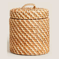 Корзина для детских вещей Zara Home Rattan With Lid Small, натуральный