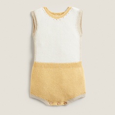 Полукомбинезон Zara Home Chunky Knit, желтый/кремовый