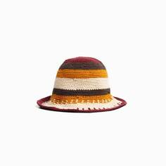 Панама Bershka Crochet Bucket, оранжевый