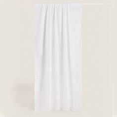 Штора с вышивкой Zara Home Linen, белый