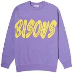 Свитшот Bisous Skateboards Past Unisex, фиолетовый