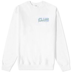 Свитшот Sporty &amp; Rich Agassi Crew Unisex, белый