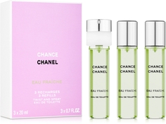 Туалетная вода Chanel Chance Eau Fraîche Twist And Spray Refill, 3х20 мл