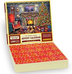 Адвент-календарь Рождество Праздничный камин KWYZ Jigsaw Puzzles