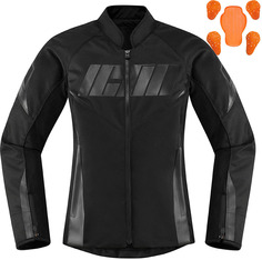Куртка женская Icon Hooligan мотоциклетная, черный