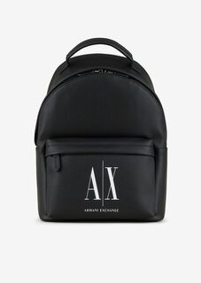 Рюкзак с логотипом Armani Exchange, черный