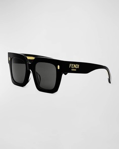 Солнцезащитные очки Fendi Roma квадратной формы из ацетата