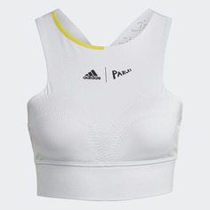 Топ adidas Tennis London Crop, белый/желтый