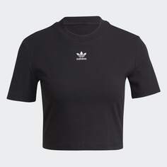 Топ adidas Adicolor Essentials Rib Crop, черный